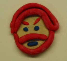 A playdoh creation by a student depicting Leigh